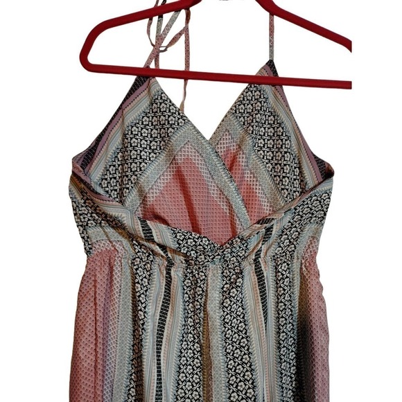 FIRE Los Angeles boho woman pant jumpsuit halter top wide legs size large - Picture 4 of 5